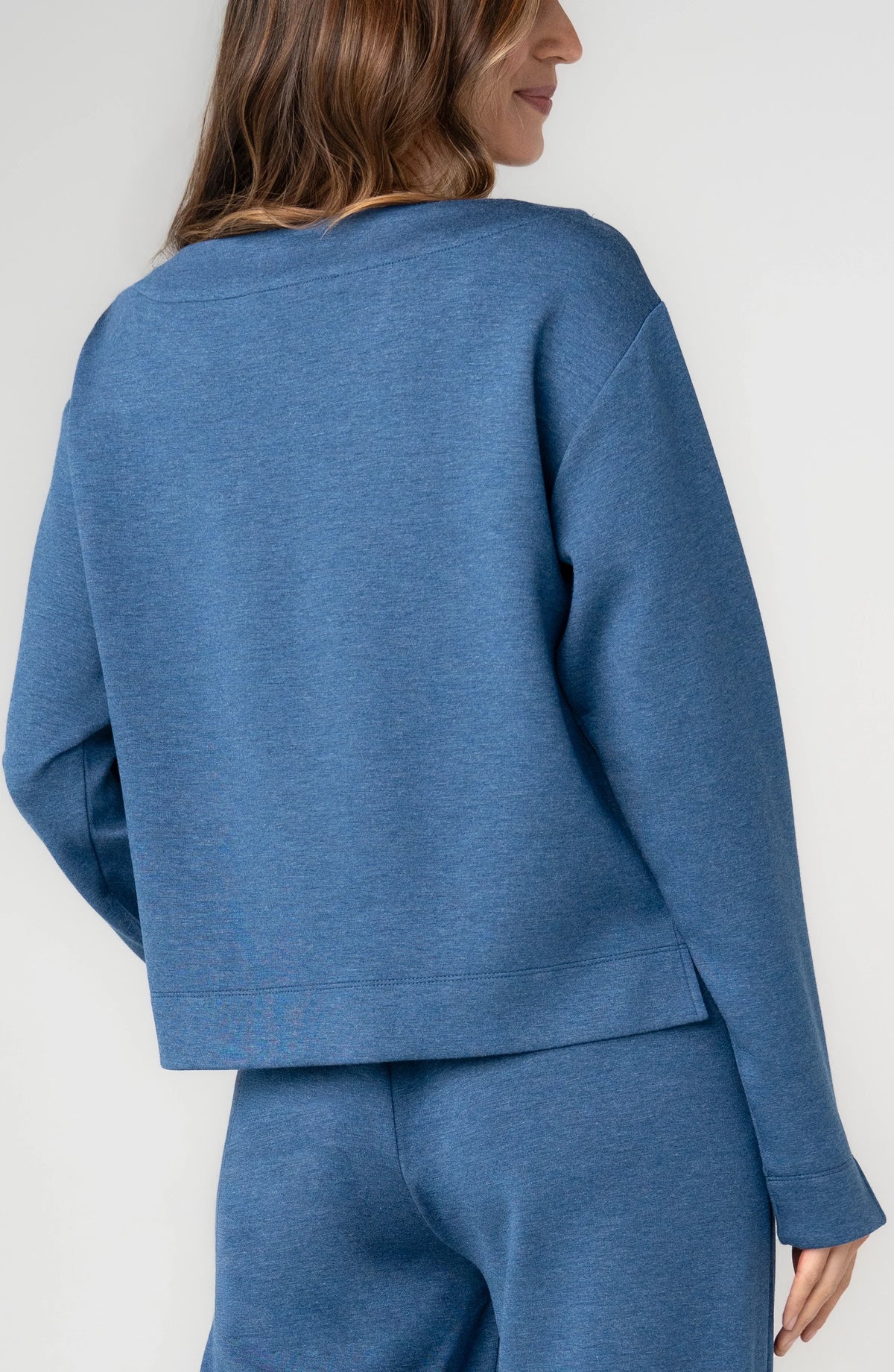 Liverpool LS Boat Neck-Heather Navy