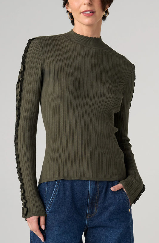 Liverpool Long Sleeve Mock Neck Sweater