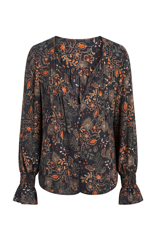 Liverpool Long Sleeve Woven Blouse