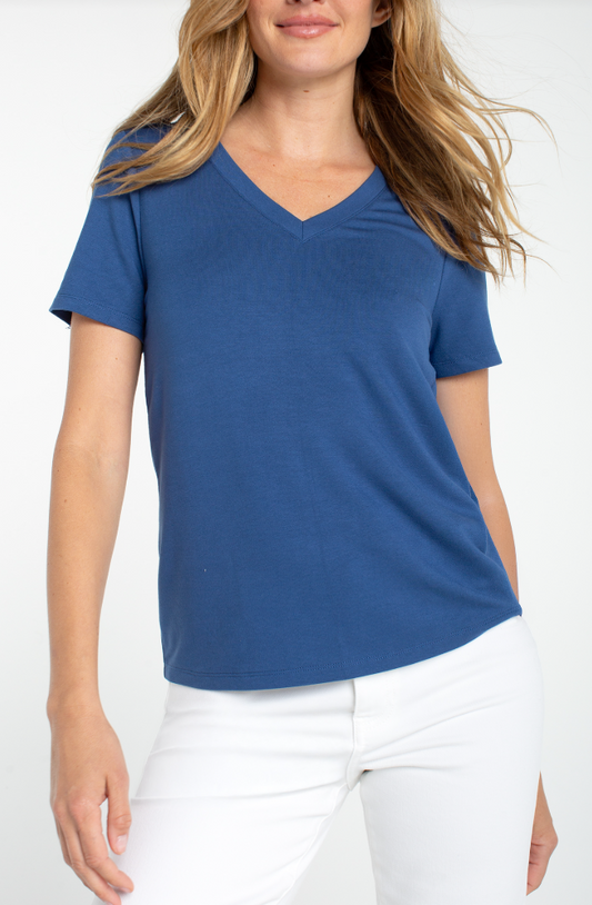 Short Sleeve V Neck Tee