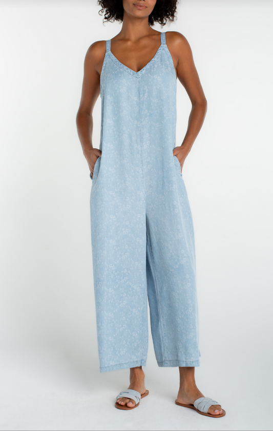 Wide Leg Crop Jumpsuit
