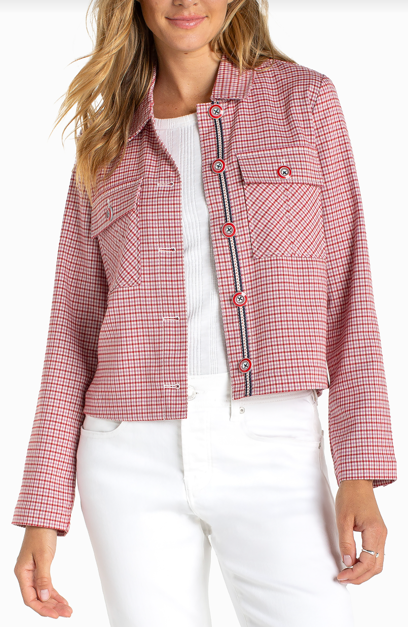 Shacket with Flap Pockets