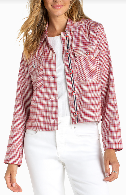Shacket with Flap Pockets