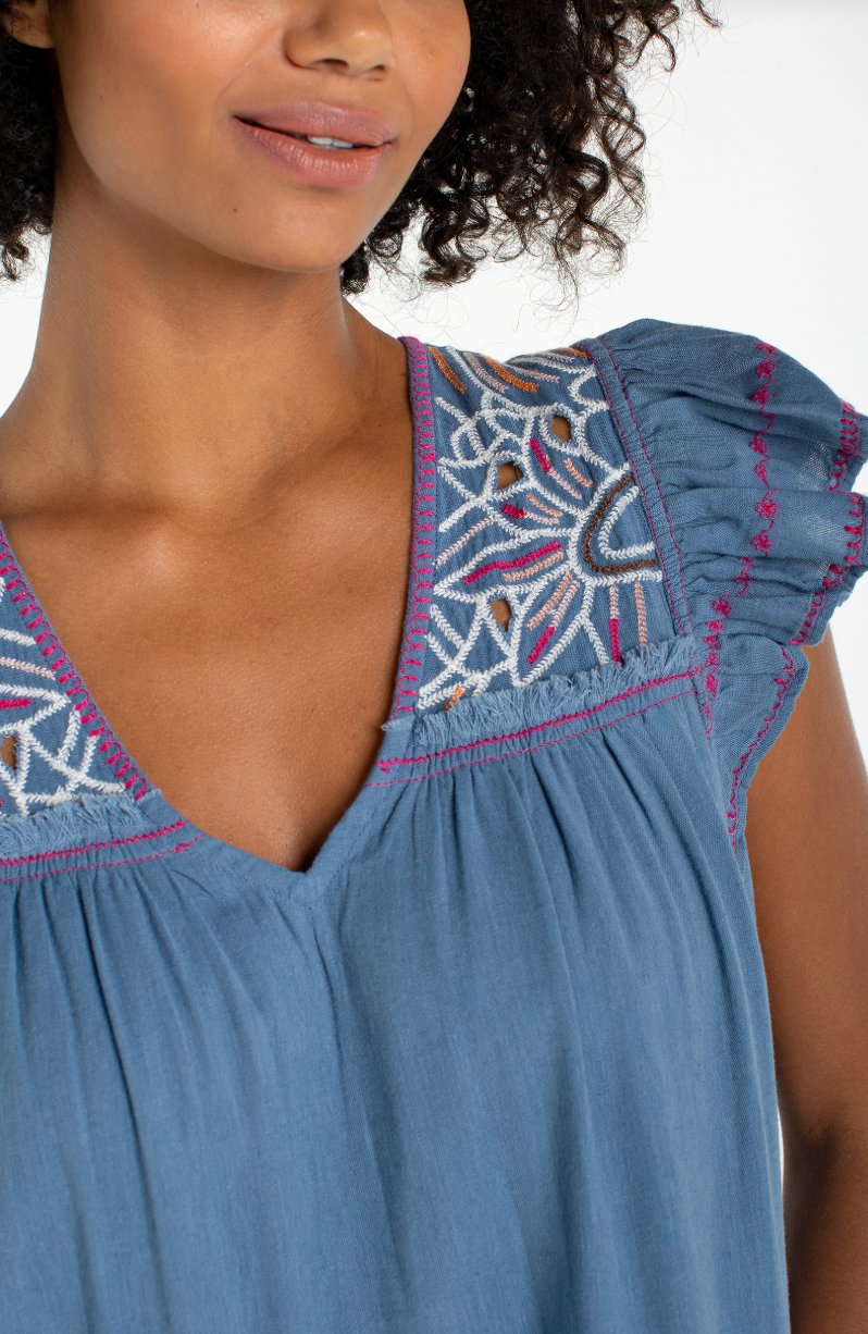 Flutter Sleeve Dress