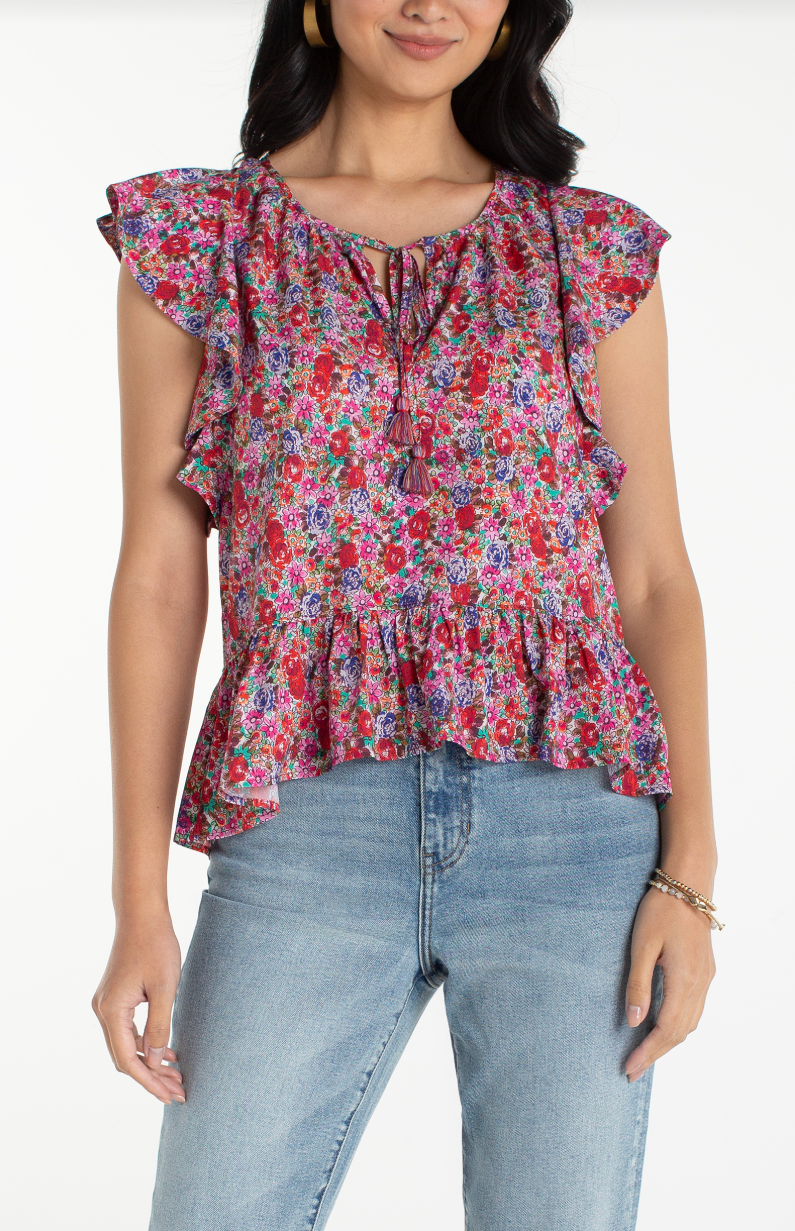 Floral Peplum Top