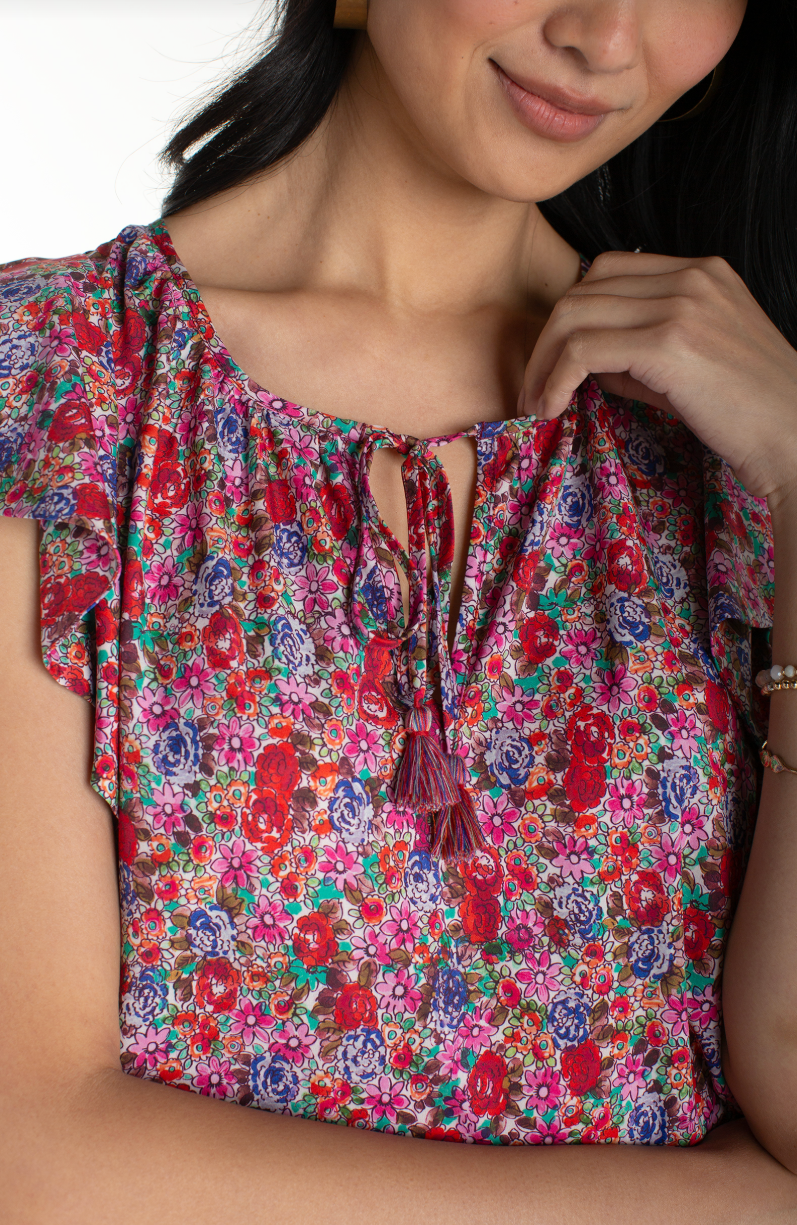 Floral Peplum Top