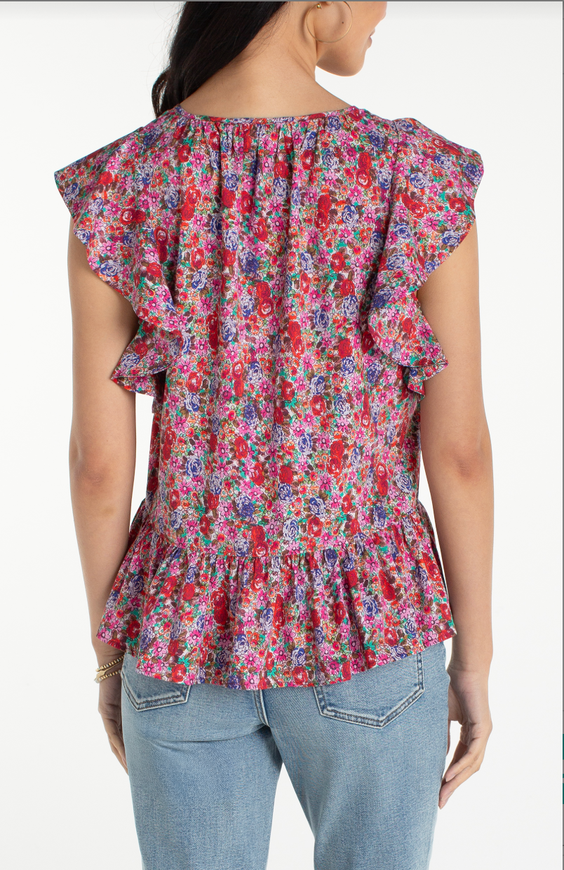 Floral Peplum Top