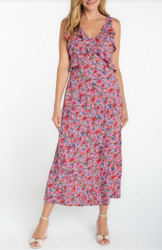 Sleeveless Ruffle Maxi Dress