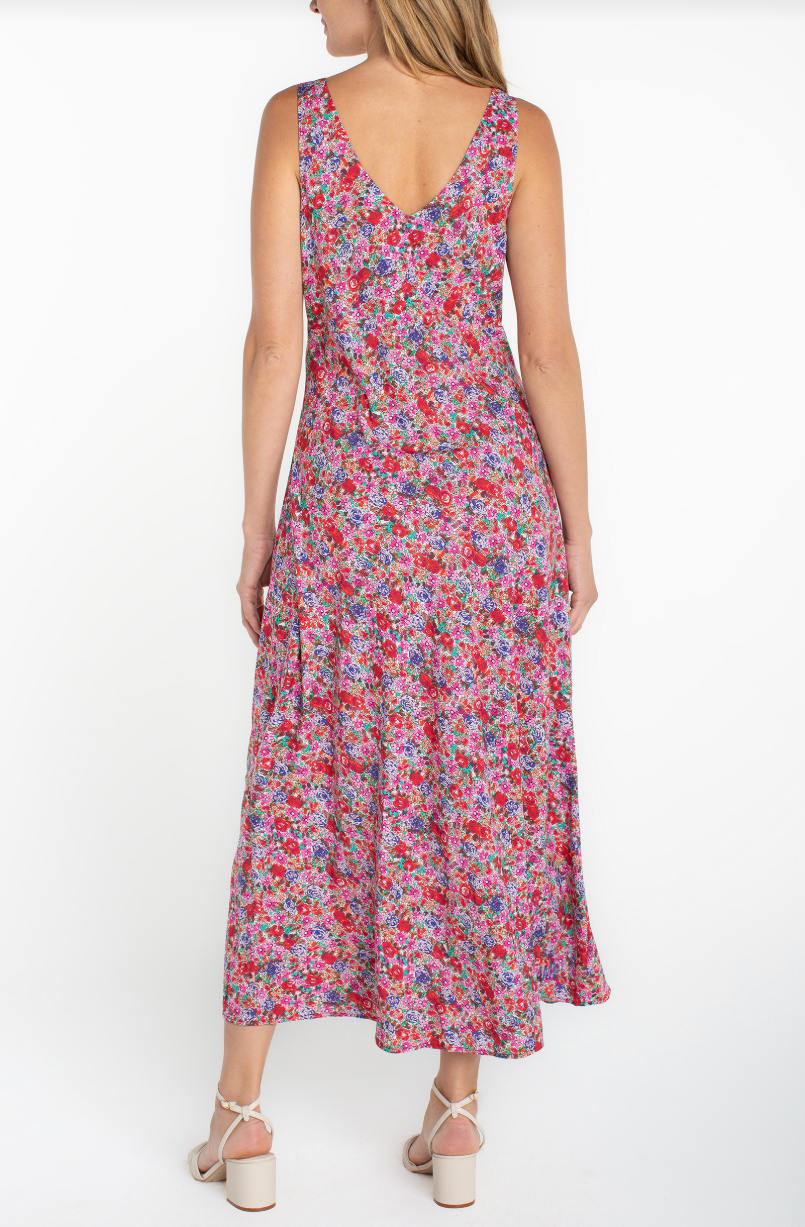 Sleeveless Ruffle Maxi Dress