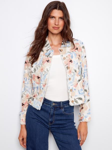Printed Linen Jacket