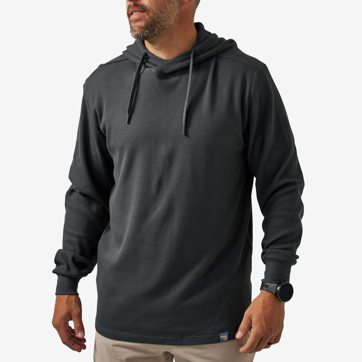 Burlebo Thermal Hoodie - Gun Metal Gray