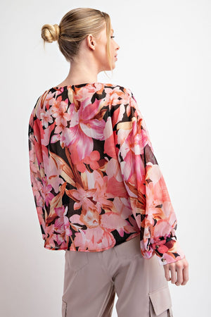 The Pop of Floral Top