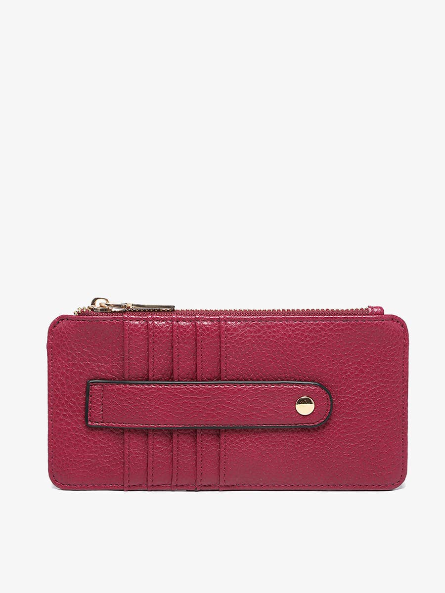 Saige Slim Card Holder Wallet-Boysenberry
