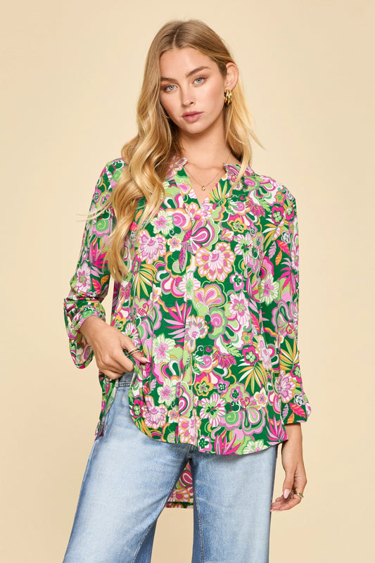 Lizzy Top- Kelly Green