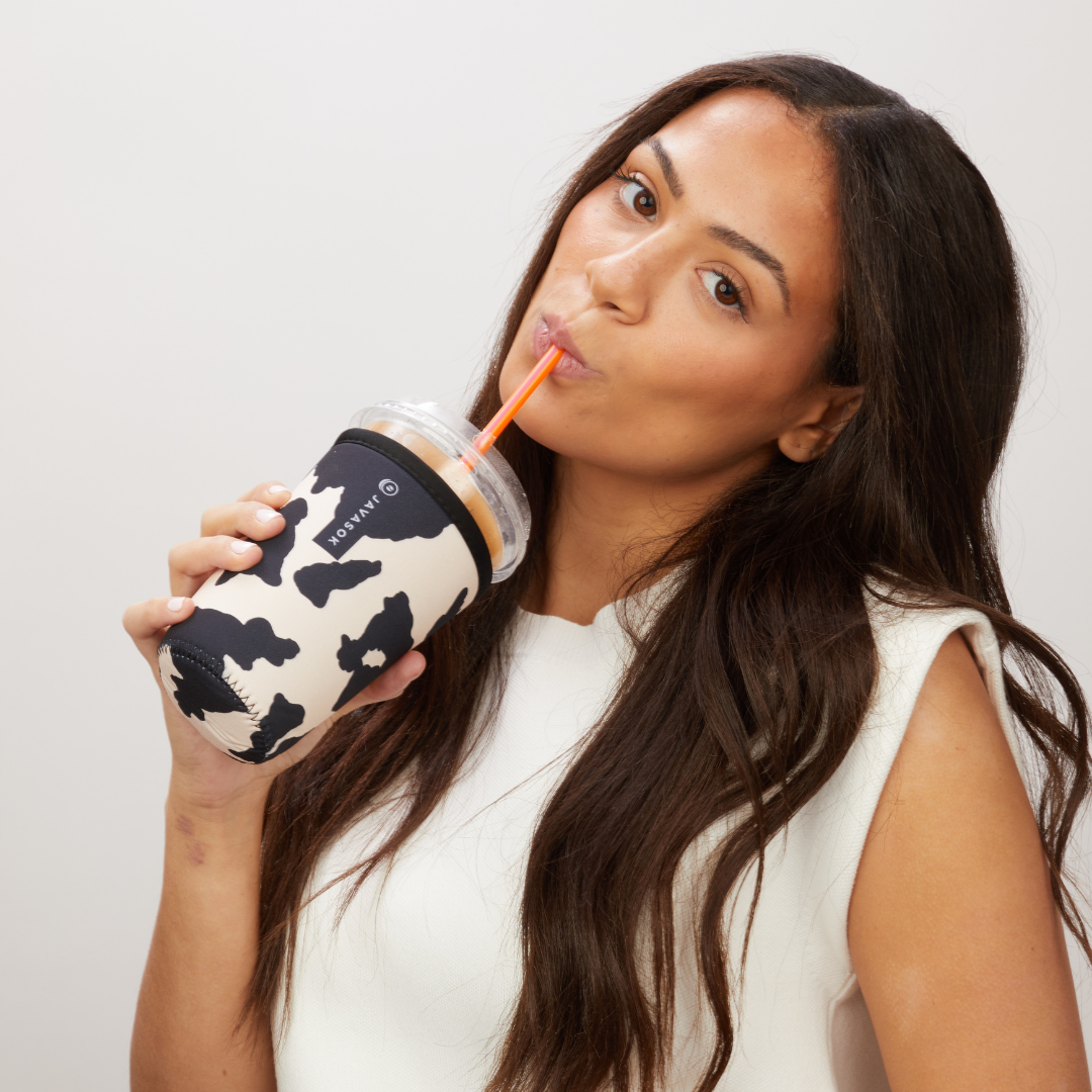 JavaSok - Cow Print: Medium 22-28oz