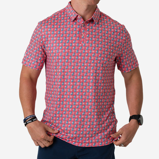 Performance Polo- American Flag