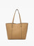 Millie Classic Paneled Tote: Tan
