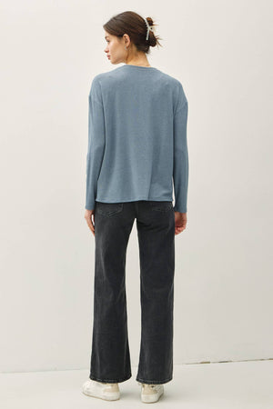 HACCI Henley LS-Teal