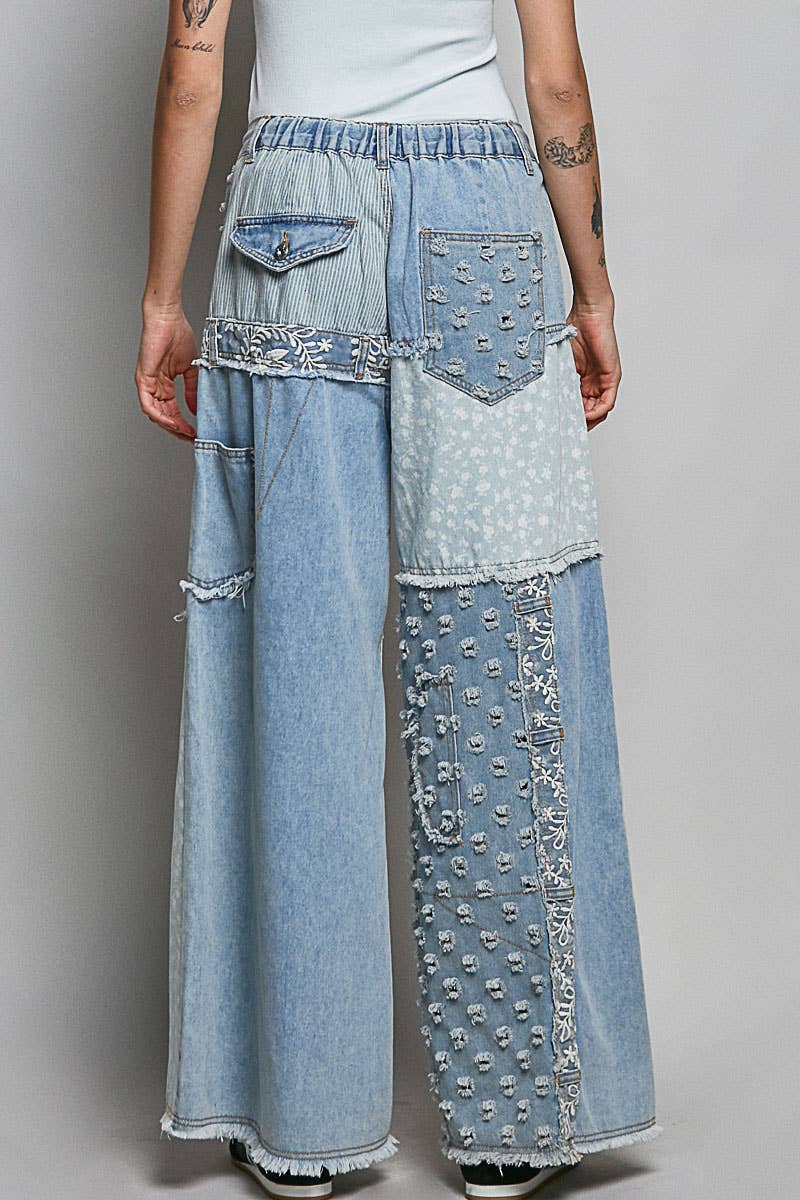 Patchwork Queen-Multi Denim