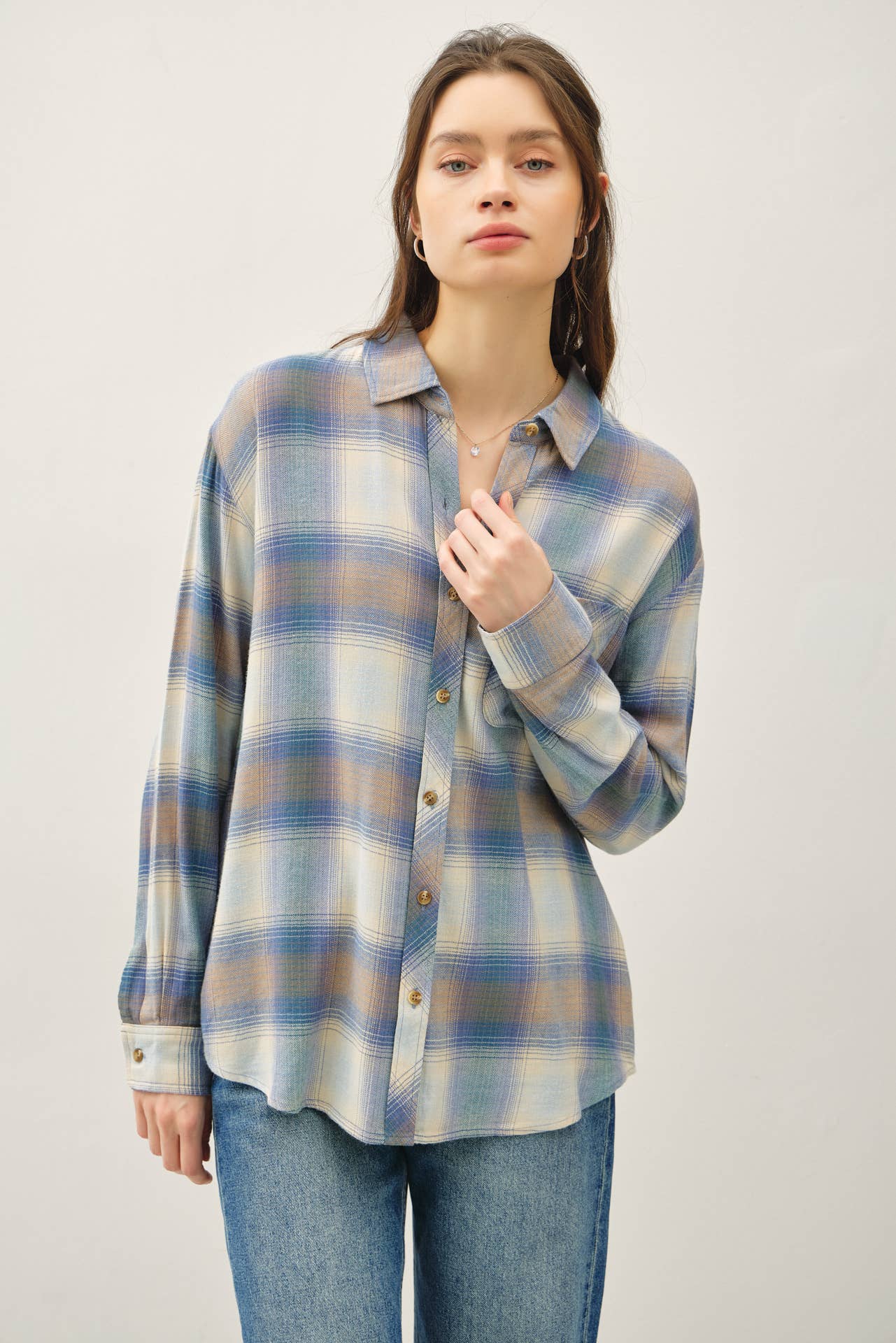 Vintage Plaid-Retro Blue