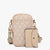 Parker Quilted Compartment Crossbody- Tan