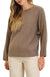 Boatneck Sweater- Mocha