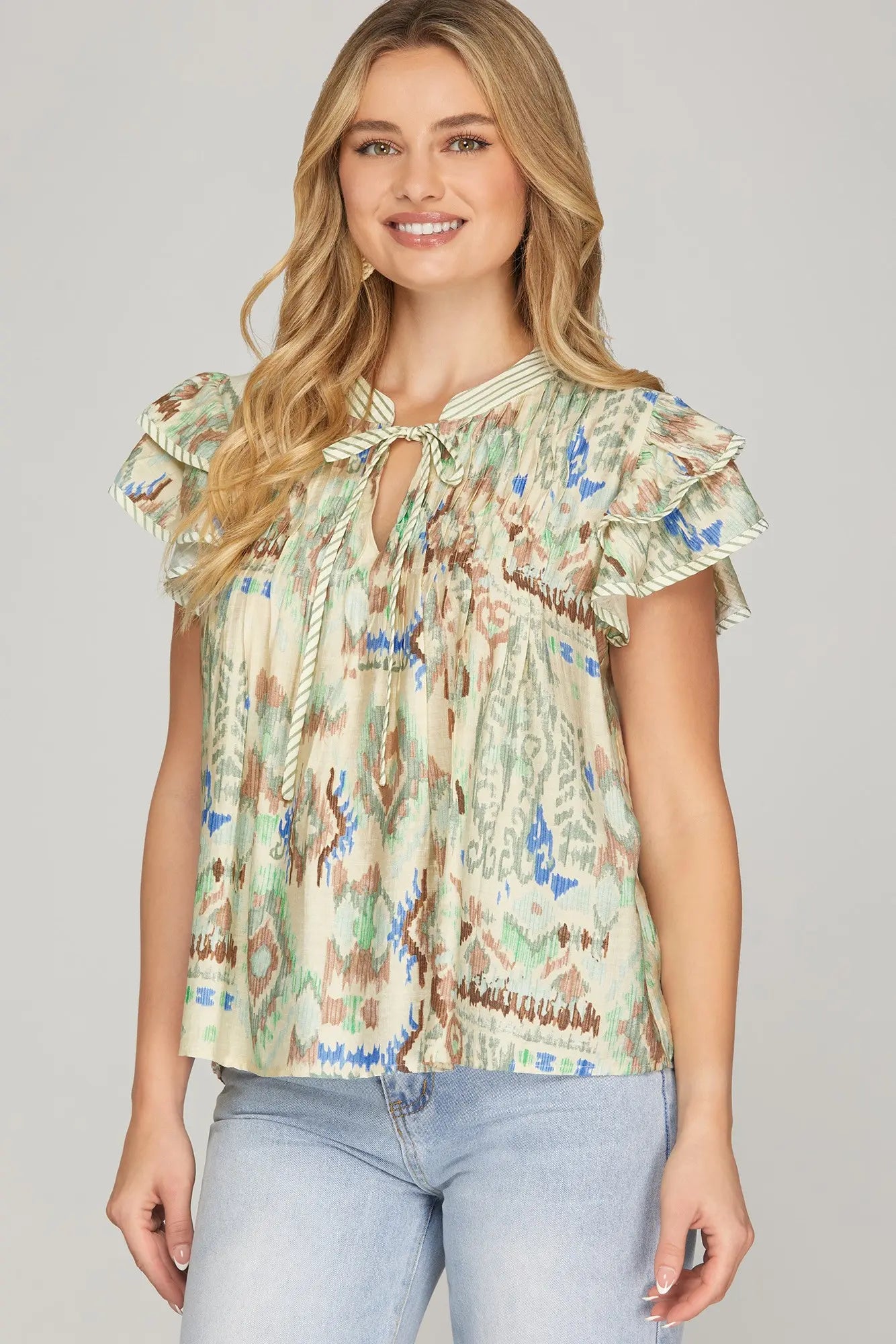 Boho Flutter Blouse