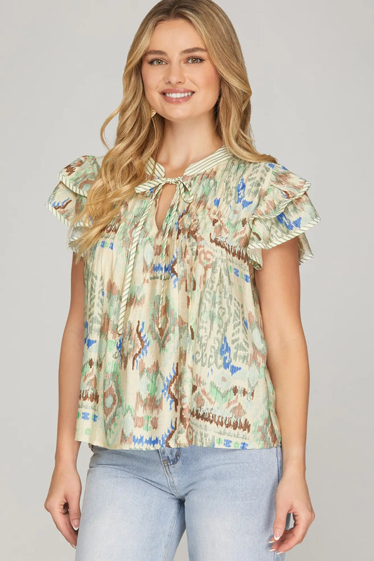 Boho Flutter Blouse