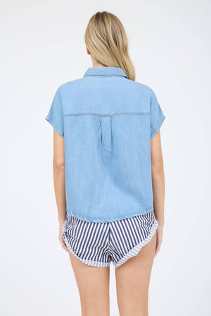 The Nicole Top-Chambray