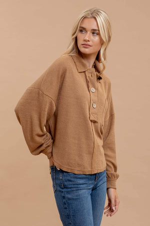 The Brie Shirt-Almond