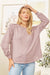 Round Neck Hacci Top-Mauve