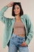 Mineral Washed Gauze Button Down-Sage