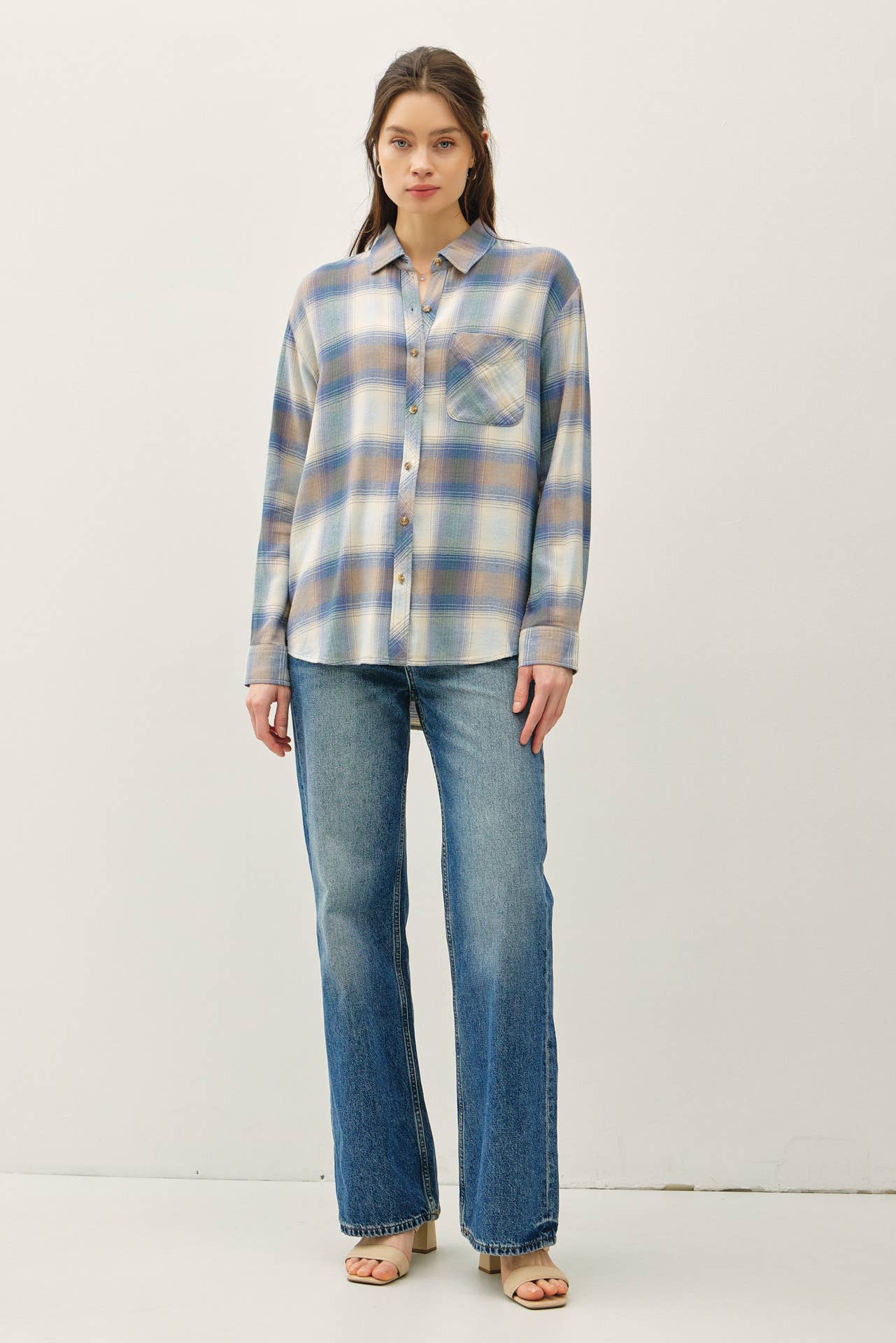 Vintage Plaid-Retro Blue
