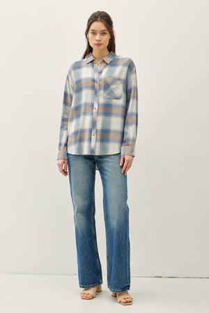 Vintage Plaid-Retro Blue