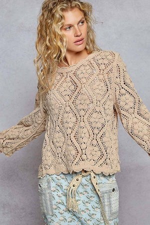 Crochet Sweater-Mocha