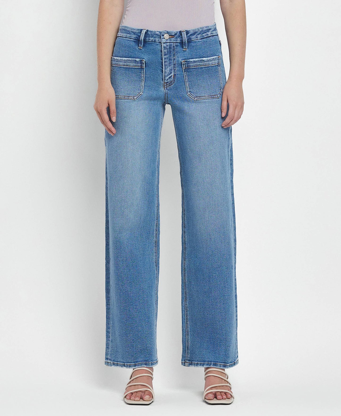 Lovervet-HR Patch Pocket Wide Leg