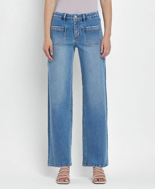 Lovervet-HR Patch Pocket Wide Leg