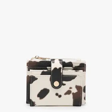 Sam Mini Snap Wallet/ Card Holder-Cow
