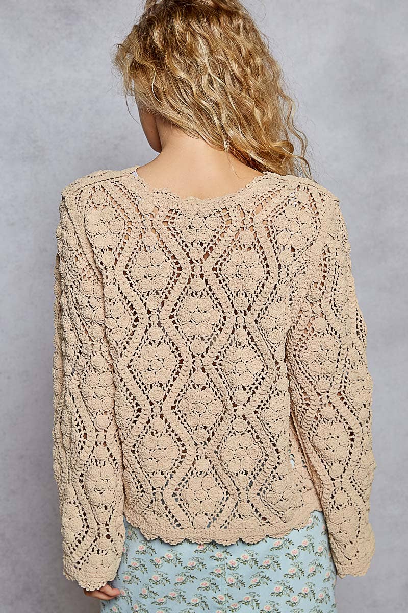 Crochet Sweater-Mocha