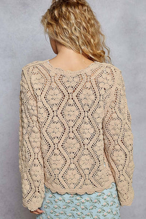 Crochet Sweater-Mocha