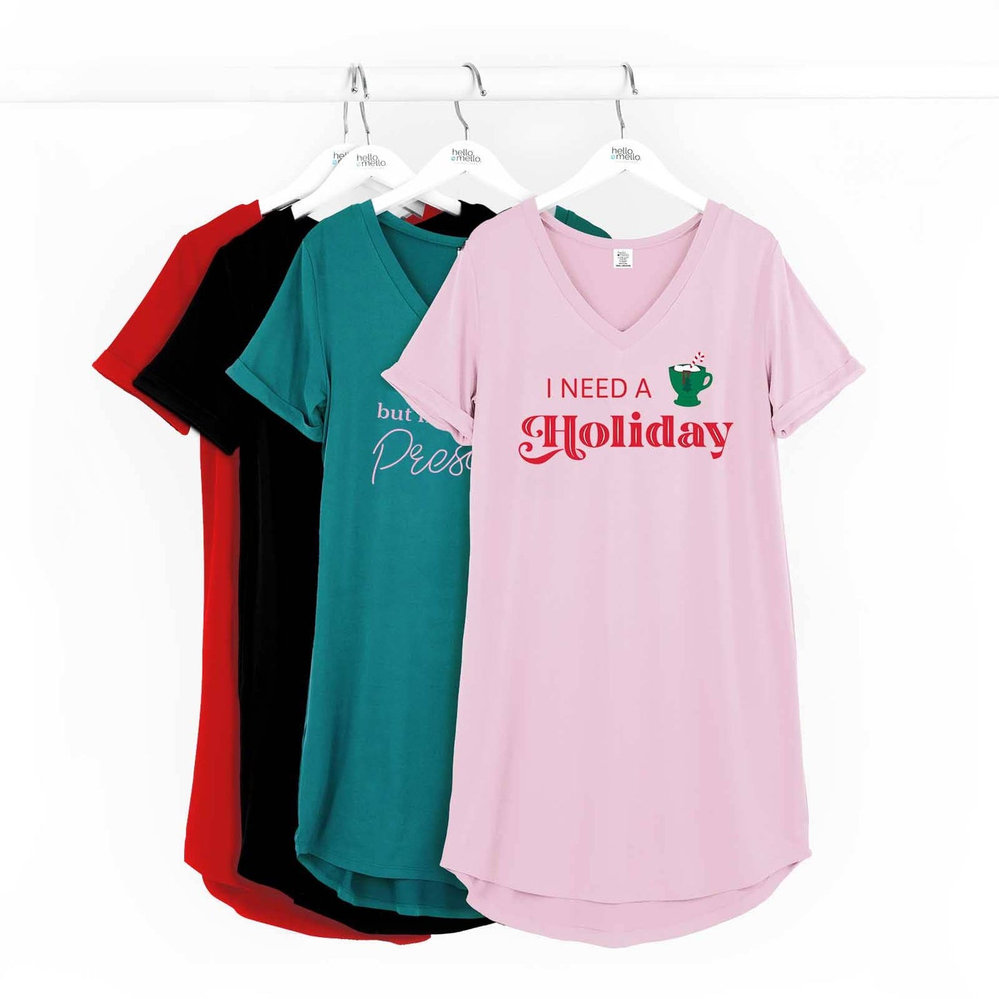 Hello Mello Holiday Sleep Shirts Assortment