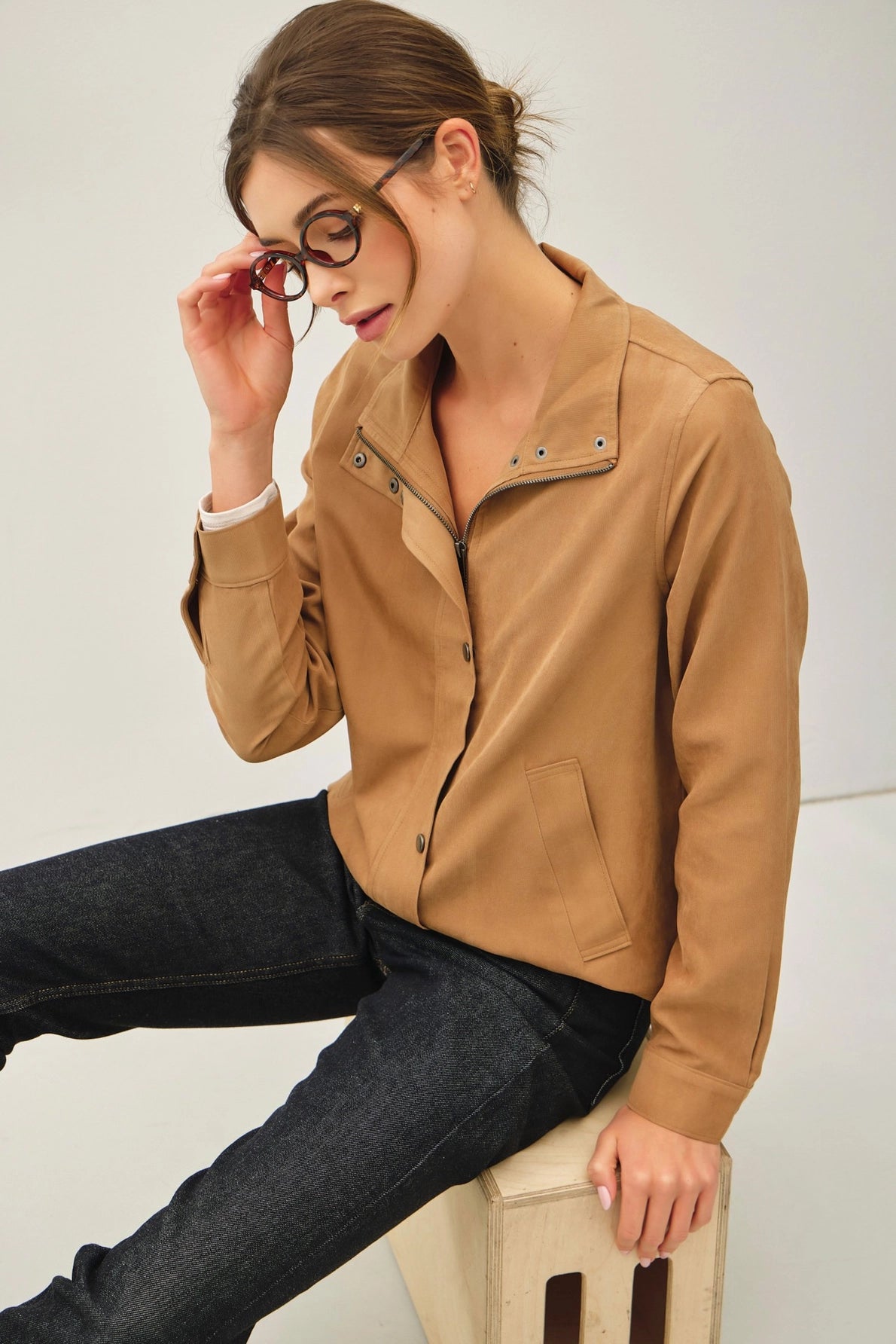 Utility Jacket-Camel