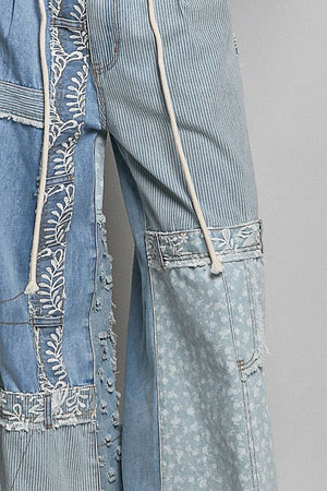 Patchwork Queen-Multi Denim