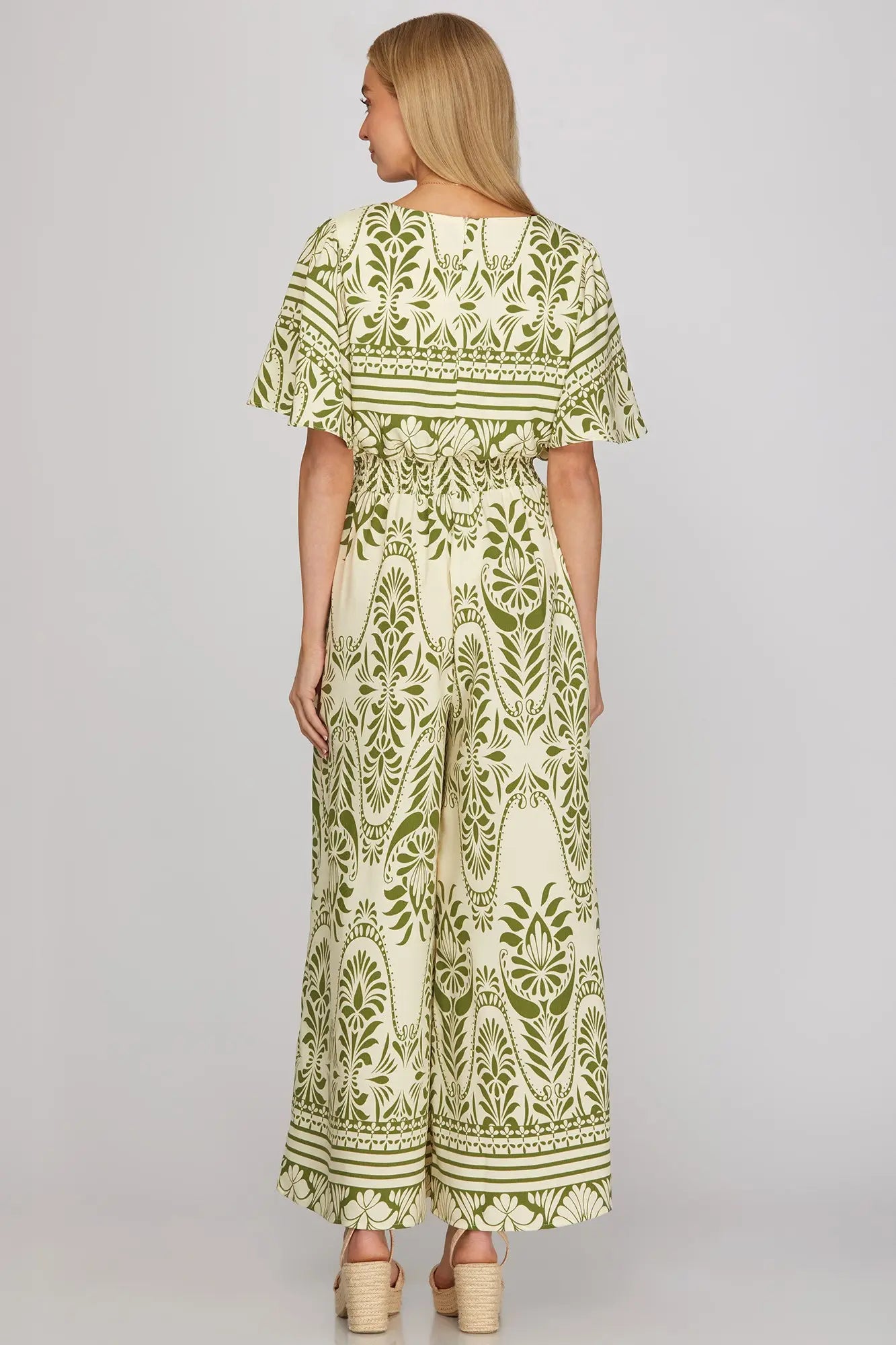 Boho Jumpsuit- Green