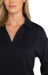 V-Neck Popover w/Collar