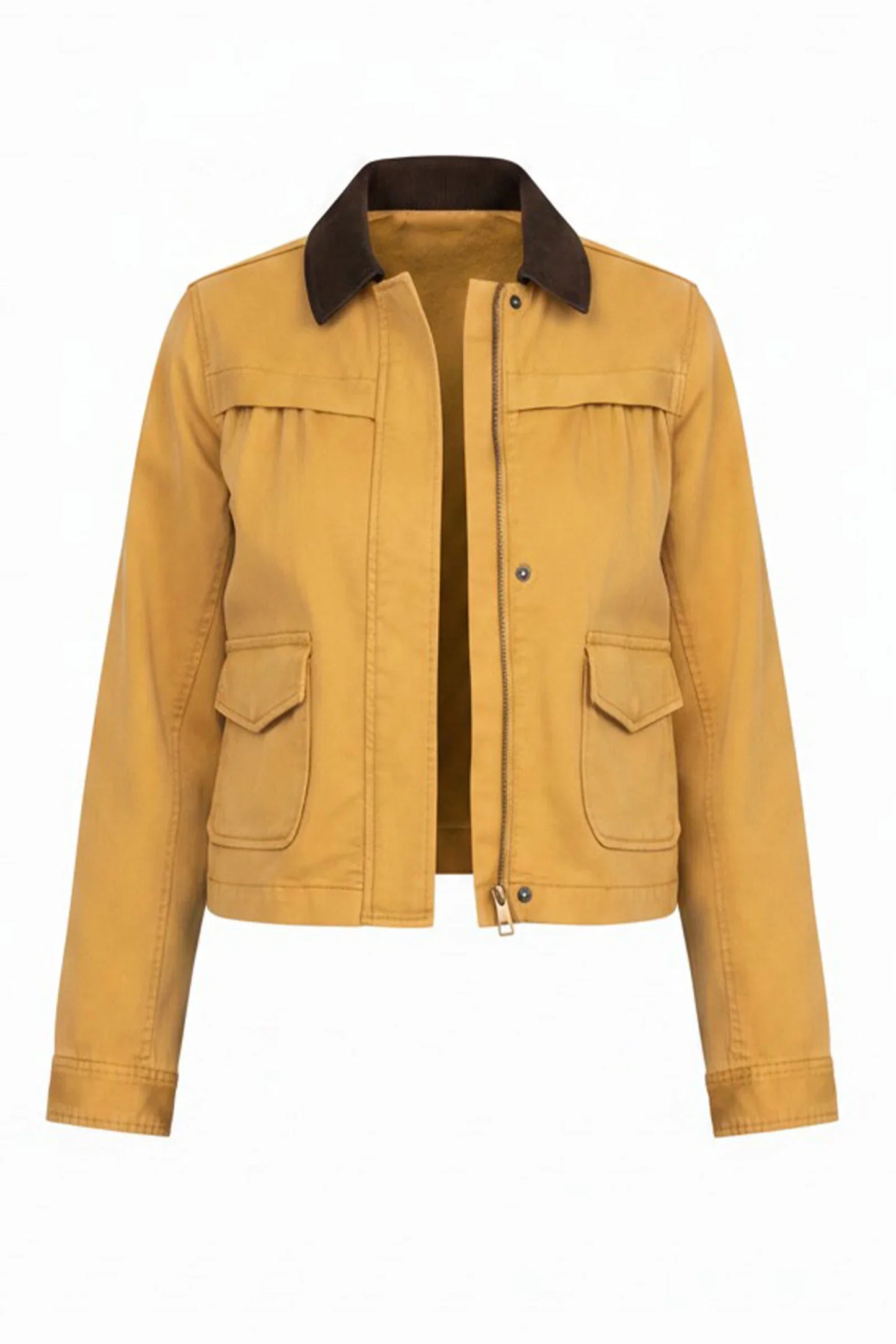 Liverpool Collared Swing Jacket- Gold