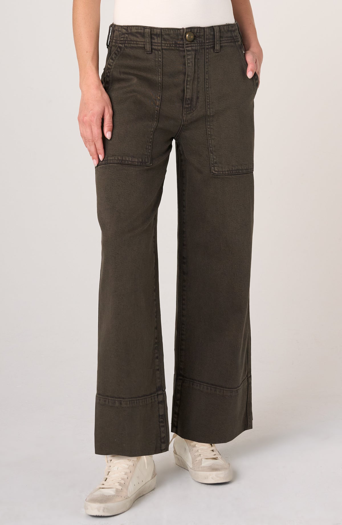 Liverpool Utility Straight Denim- Mosswood