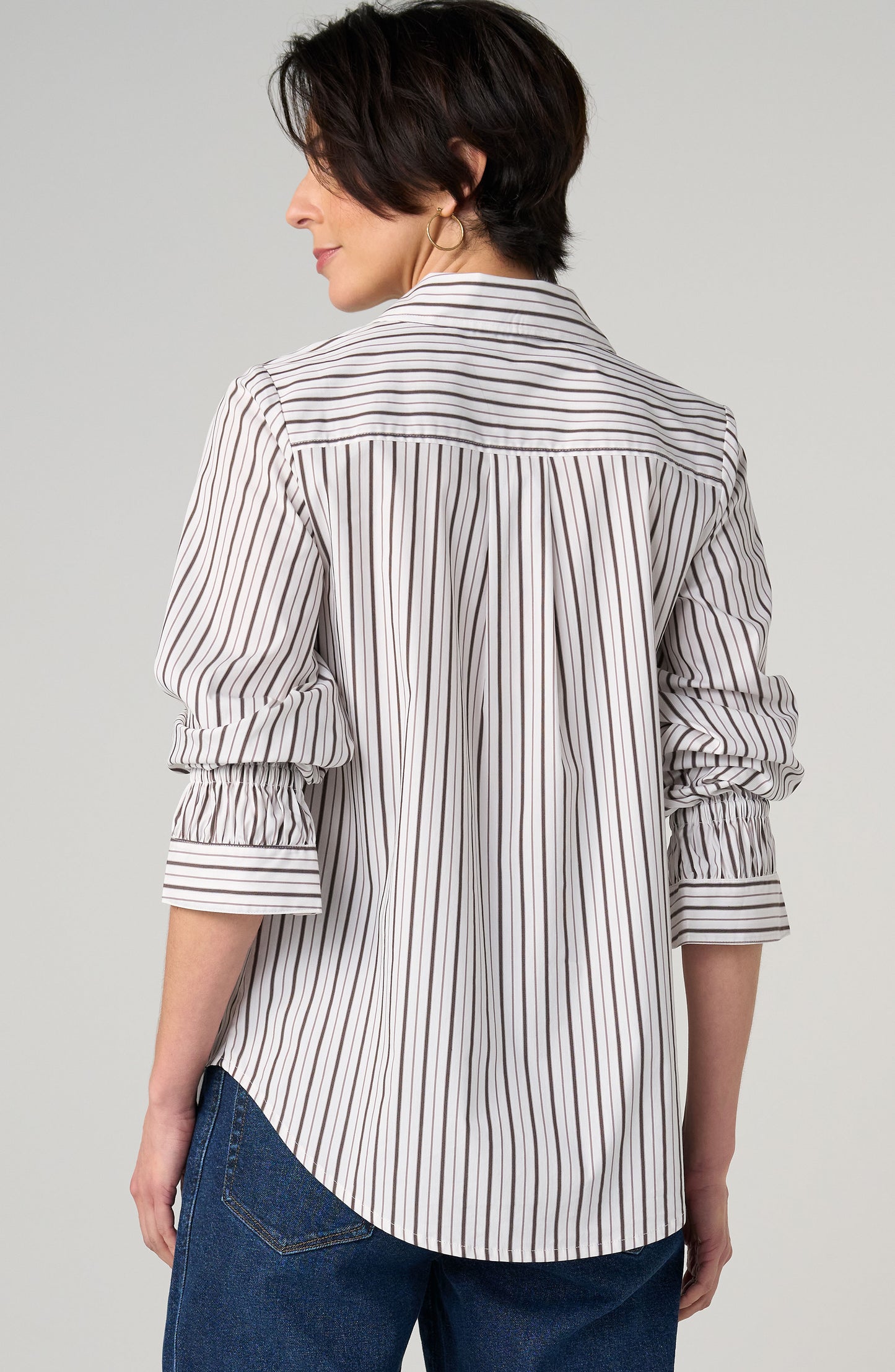 Liverpool Button Front Top- Cream