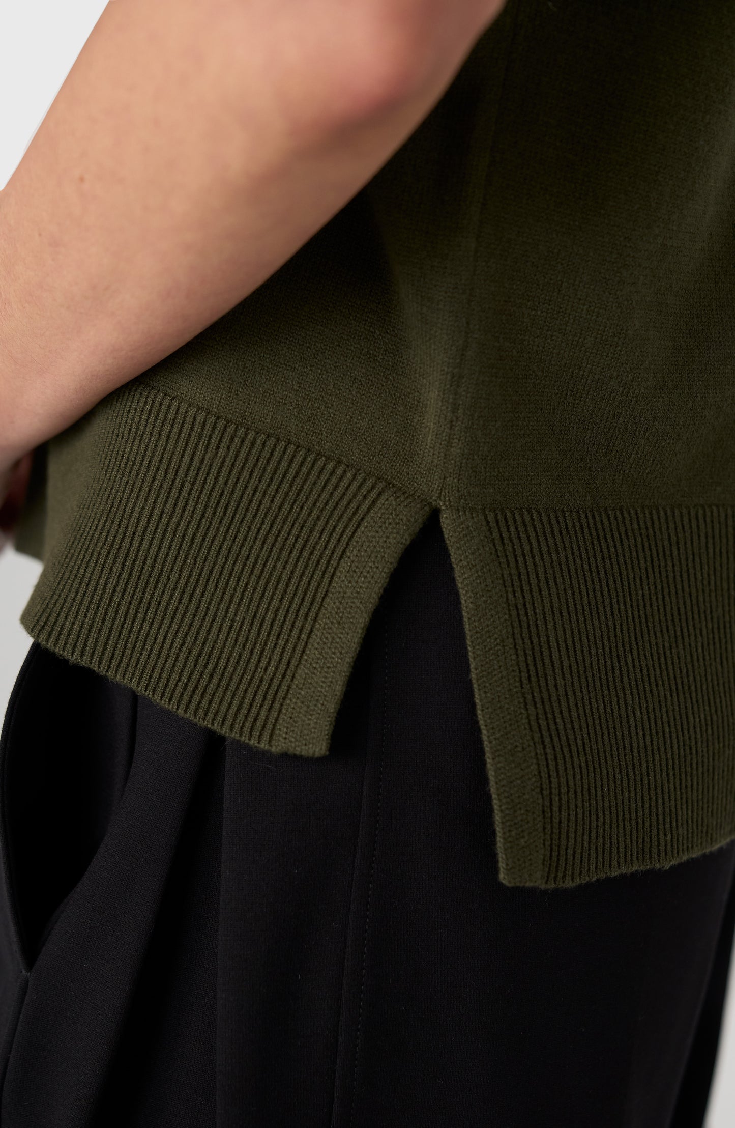Liverpool Dolman Popover Top- Hunter Green