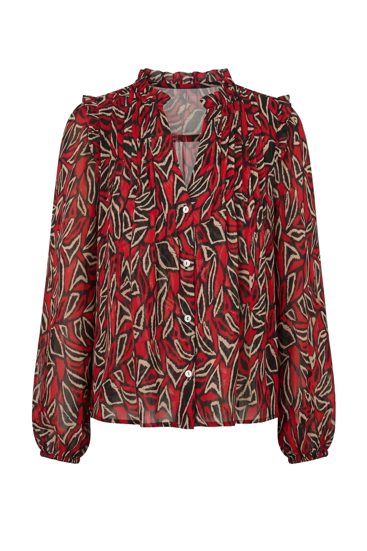 Liverpool Woven Blouse W/ Pintucks